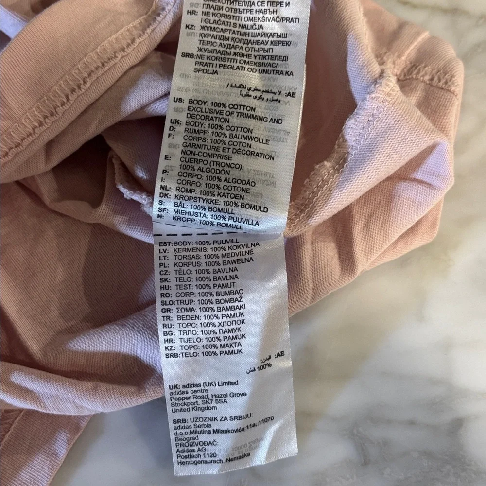 Adidas Light Pink Graphic Tee